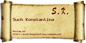 Such Konstantina névjegykártya